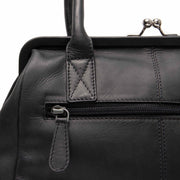 Dorin Цельнозерновая кожа Handbag - Вид сбоку с анатомическим кроем рукава