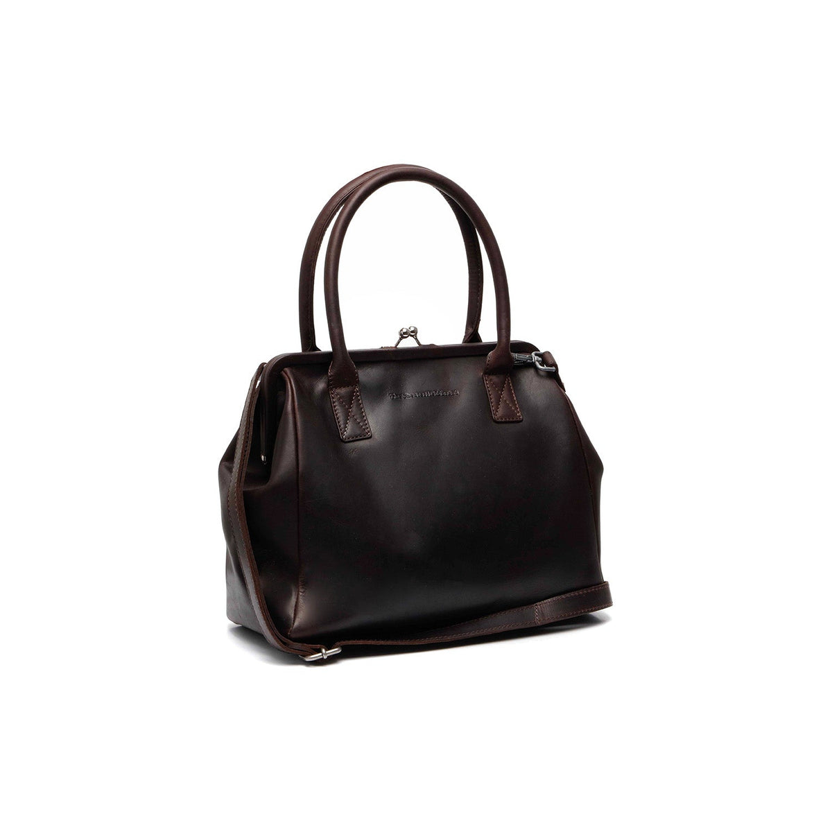 Tailored Rib Cuffs &amp; Hem Craftsmanship Construction Detail on Dorin Цельнозерновая кожа Handbag