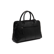 Tailored Rib Cuffs &amp; Hem Craftsmanship Construction Detail on Layton Full-Grain Leather Handbag