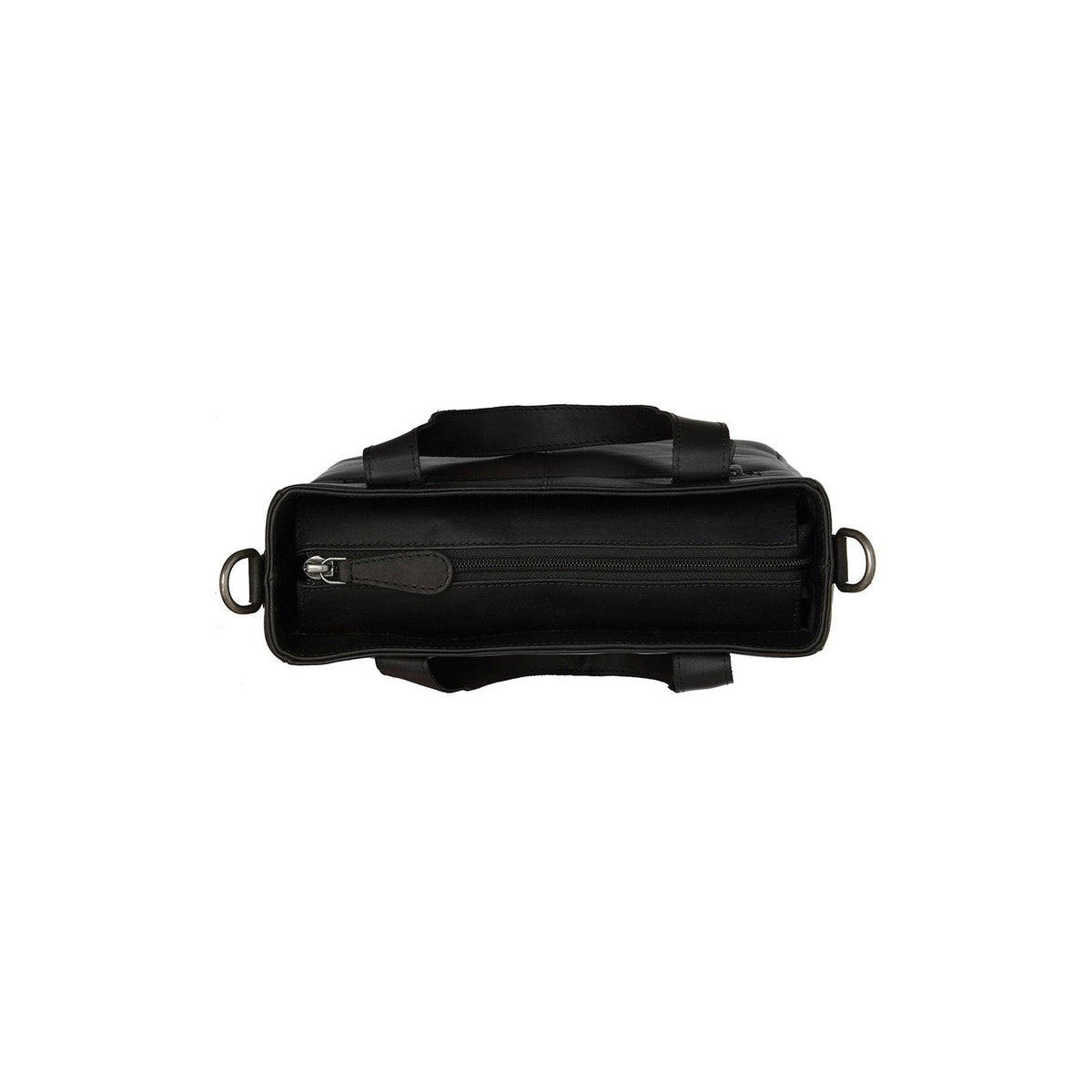 
Крупный план деталей of Classic Collar & Heavy-Duty Zipper Hardware on Lingfield Кожаная сумка