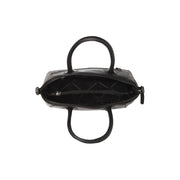Крупный план деталей of Classic Collar &amp; Heavy-Duty Zipper Hardware on Marsala Цельнозерновая кожа Handbag