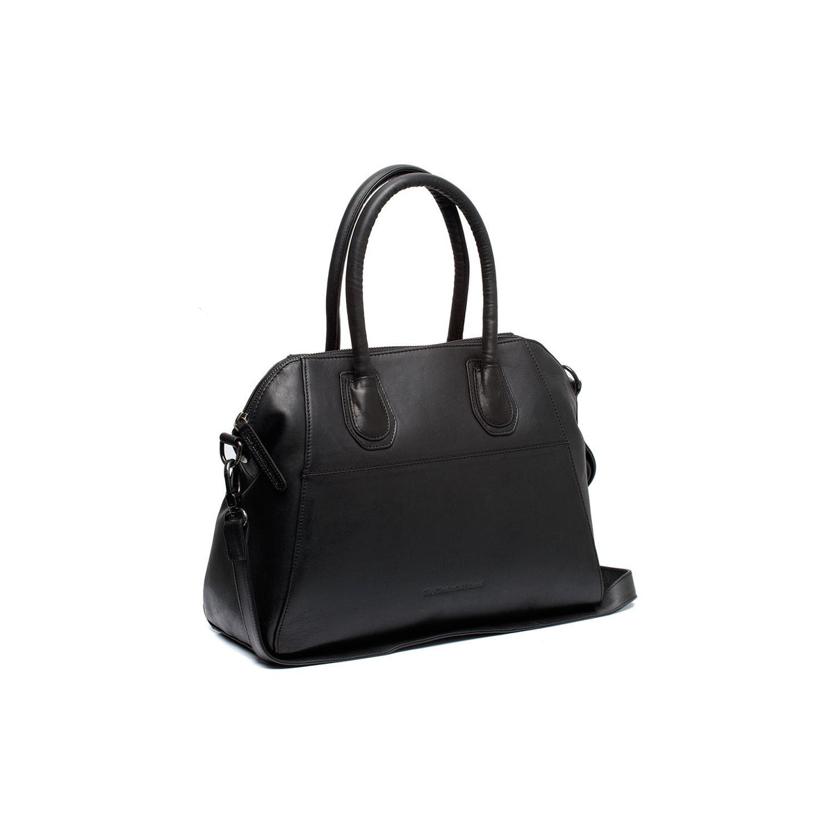 Marsala Цельнозерновая кожа Handbag in Classic 100% Full-Grain Leather - Вид спереди и приталенный силуэт | Купить онлайн