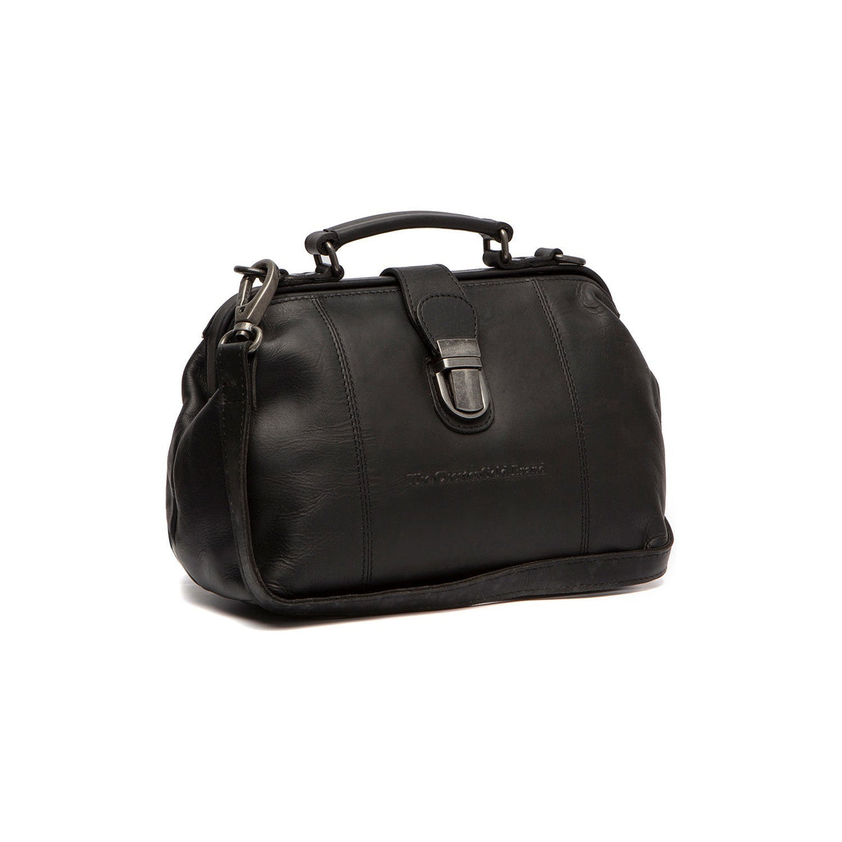 Rachael Full-Grain Leather Handbag in Classic 100% Full-Grain Leather - Front Profile View &amp; Tailored Silhouette | Buy Online