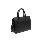 Tailored Rib Cuffs &amp; Hem Craftsmanship Construction Detail on Valmonte Full-Grain Leather Handbag