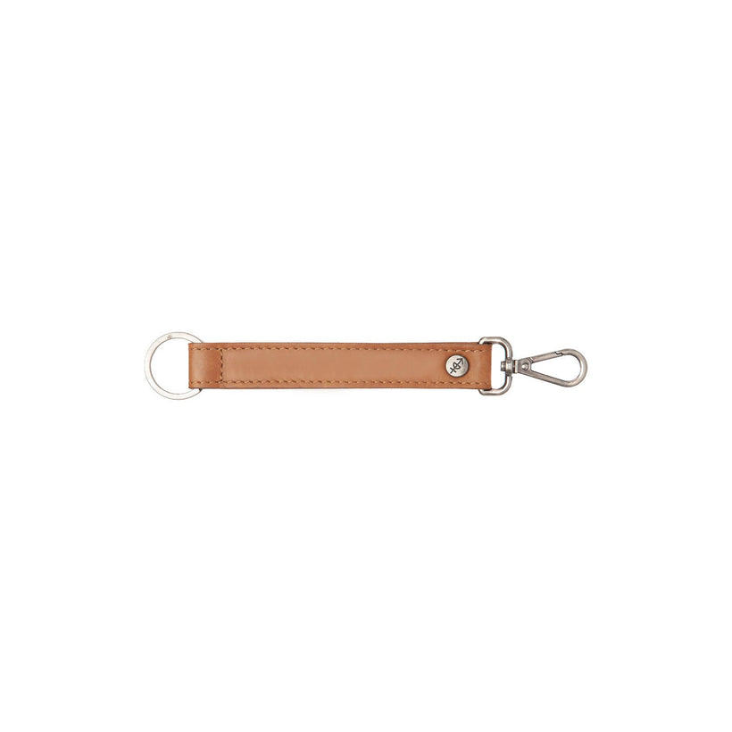 Leather Key Ring Коньячная женская