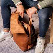 Larsson Full-Grain Leather Laptop Backpack – alternate product view 3