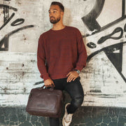 Seth Full-Grain Leather Laptop Bag – alternate product view 3
