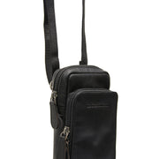 
Tailored Rib Cuffs & Hem Craftsmanship Construction Detail on Valdes Цельнозерновая кожа Phone Bag