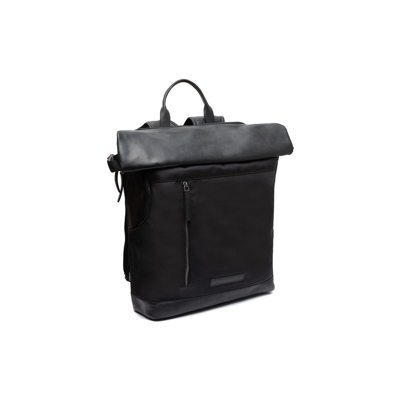 Bornholm Full-Grain Leather Roll-top Backpack женская