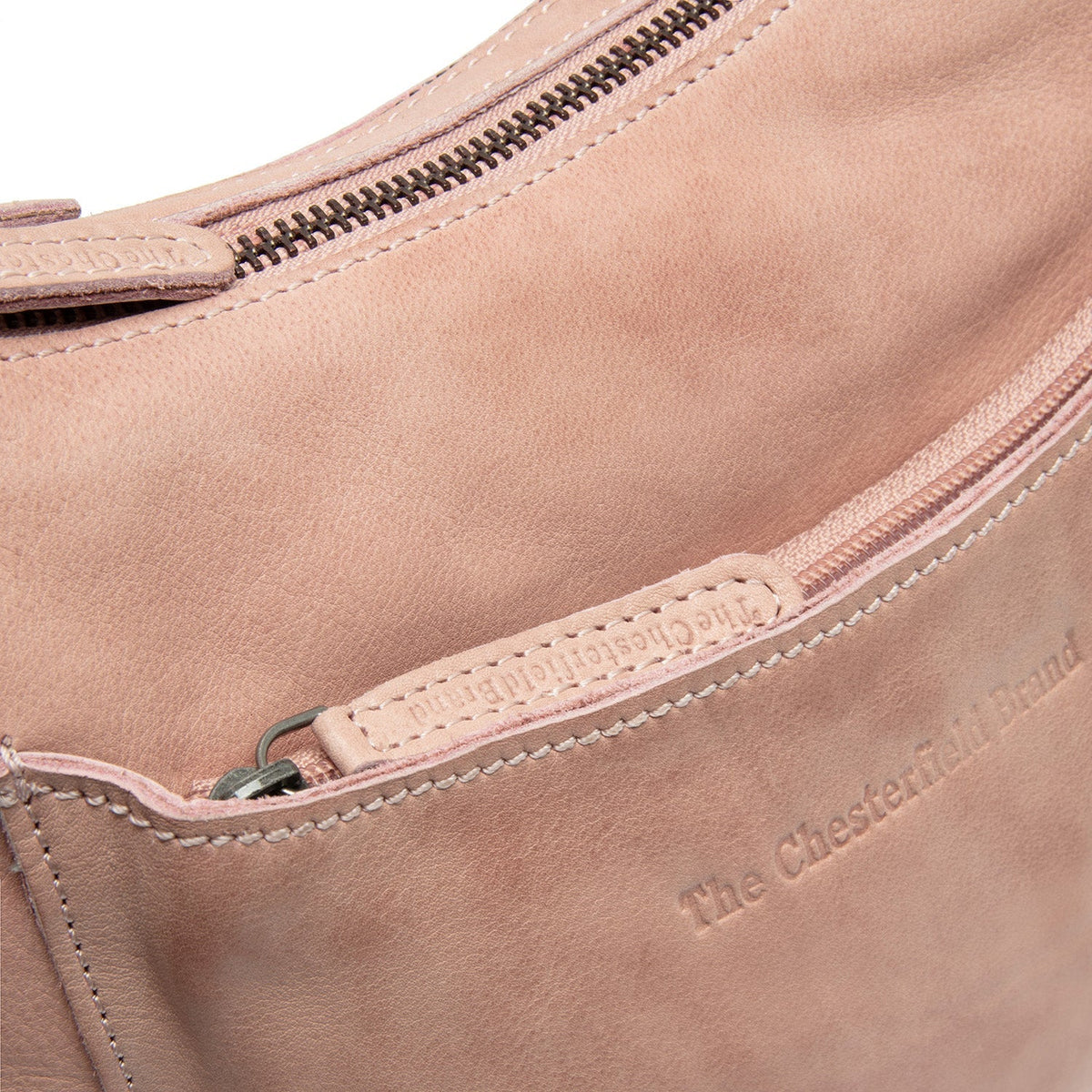 Classic 100% Full-Grain leather Bag - Rear Perspective Showing Reinforced Leather Straps &amp; Stitching