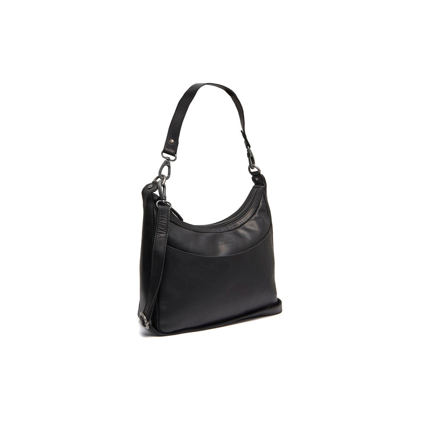 Olvia Full-Grain Leather Shoulder Bag in Classic 100% Full-Grain Leather - Full Exterior Front Profile View | Buy Online