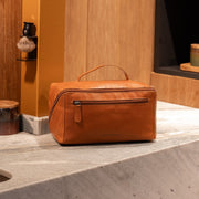 Trevia Full-Grain Leather Toiletry Bag – alternate product view 2