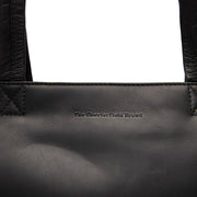Classic 100% Full-Grain leather Bag - Rear Perspective Showing Reinforced Leather Straps & Stitching