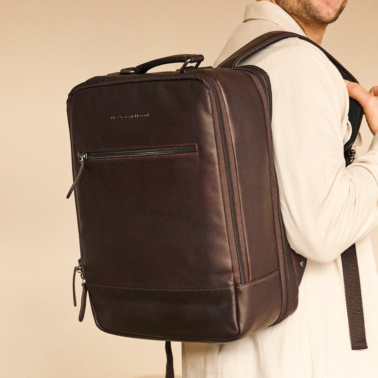 Jamaica Full-Grain Leather Travel Backpack – alternate product view 2