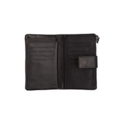 Landau Full-Grain Leather Wallet - Structured Side Profile Showing Gusset Depth &amp; Expansion Capacity