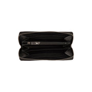
Solid Antique Brass Hardware & Heavy-Duty Dual Zipper Detail on Livorno Кожаное портмоне