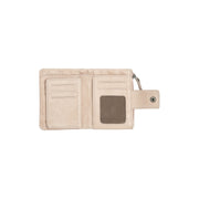 Classic 100% Full-Grain leather Wallet - Rear Perspective Showing Reinforced Leather Straps & Stitching