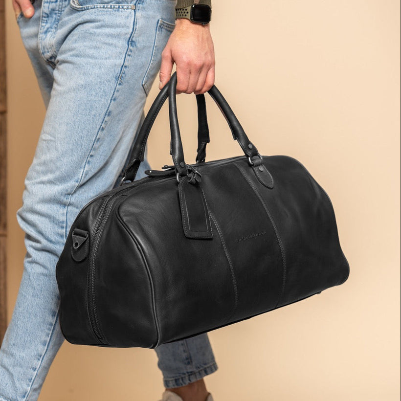 William Full-Grain Leather Weekender Bag женская