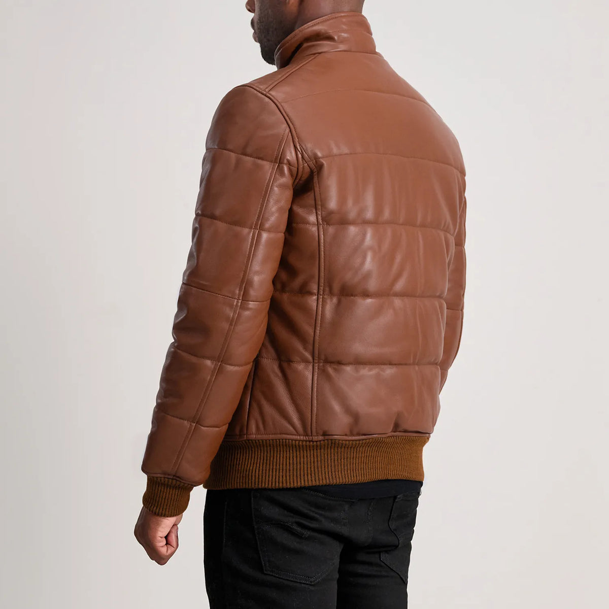 Lucas Leather Bomber Jacket – alternate product view 5