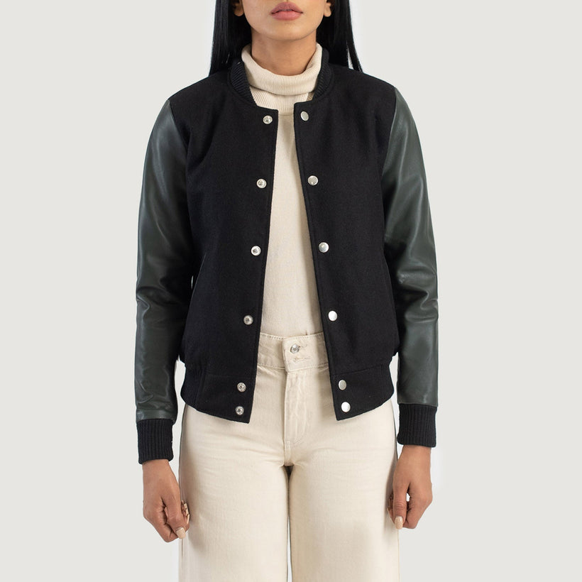 Savant Varsity Кожаная куртка для Женщин