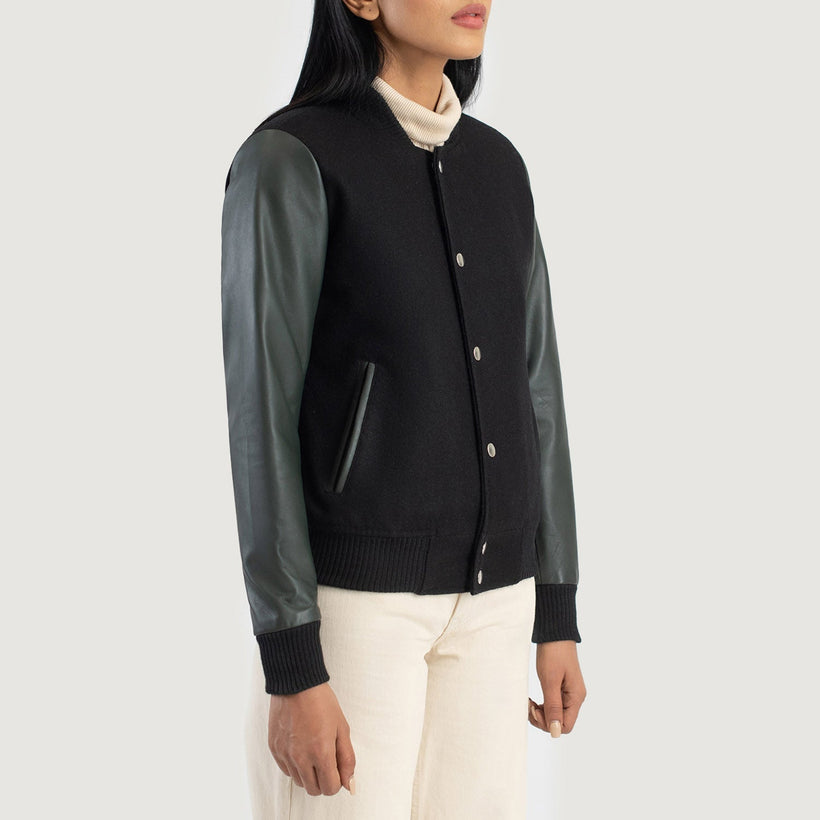Savant Varsity Кожаная куртка для Женщин