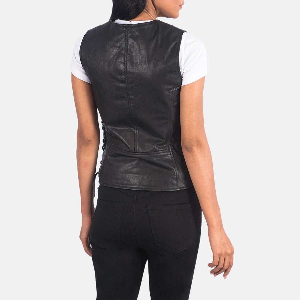 Authentic Goatskin Leather with Semi-aniline Finish Grain Texture & Heavy-Duty Seam Stitching Detail