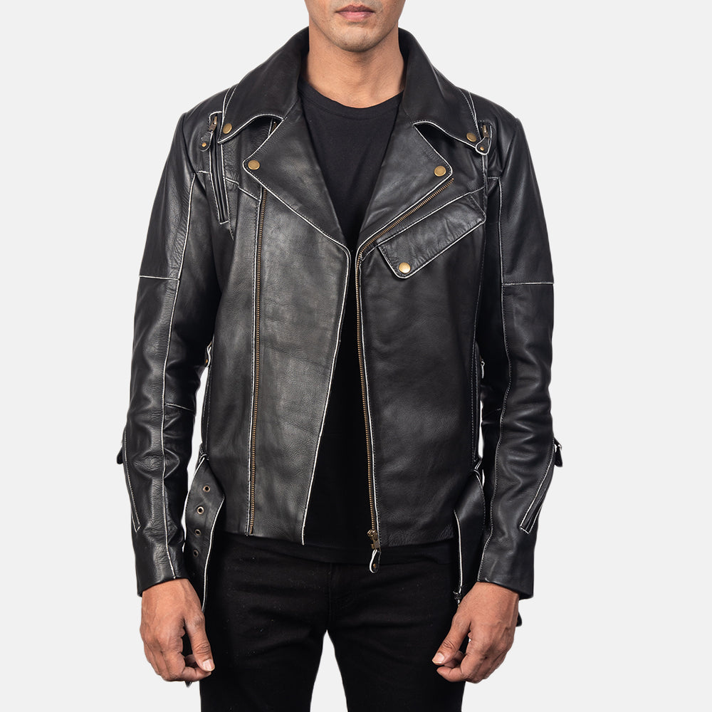 100% натуральная воловья кожа Grain Texture &amp; Heavy-Duty Seam Stitching Detail